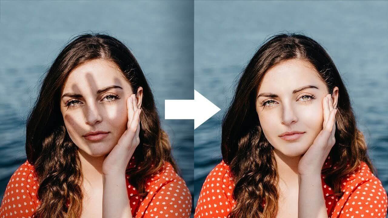 Как убрать тень с лица в фотошопе